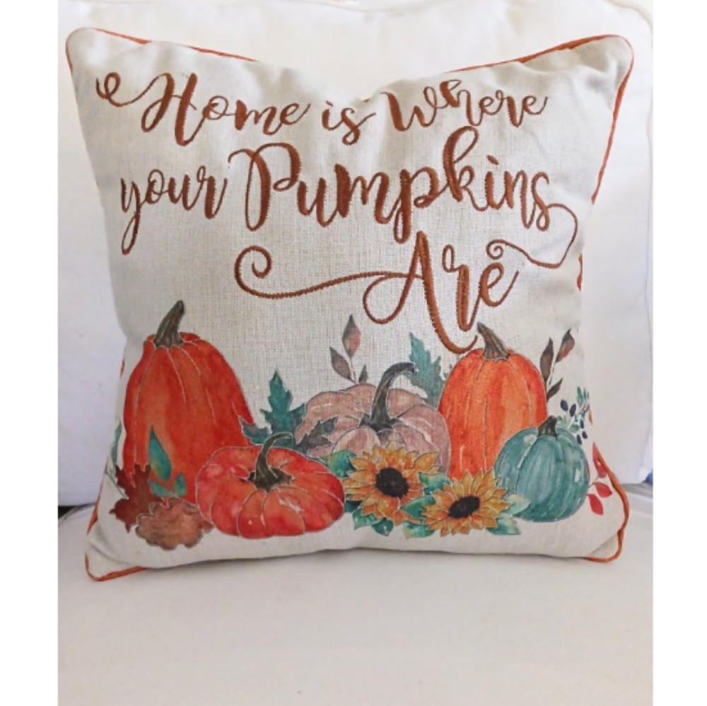 🍁🎃Fall Autumnal Decorative Throw Pillow 16"🎃🍁
